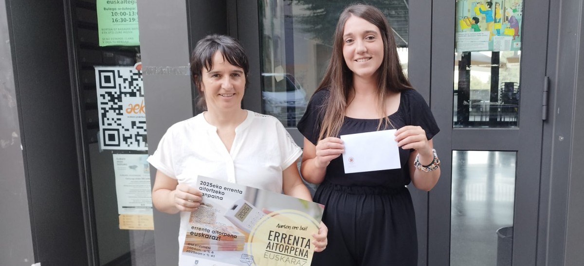 Errenta aitorpena euskaraz egiteak otordu goxoa sari